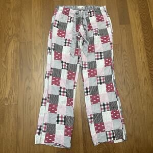 Aerie Pants Vintage Y2K Women's Medium Patchwork Quilt Plaid Pajama‎ Winter